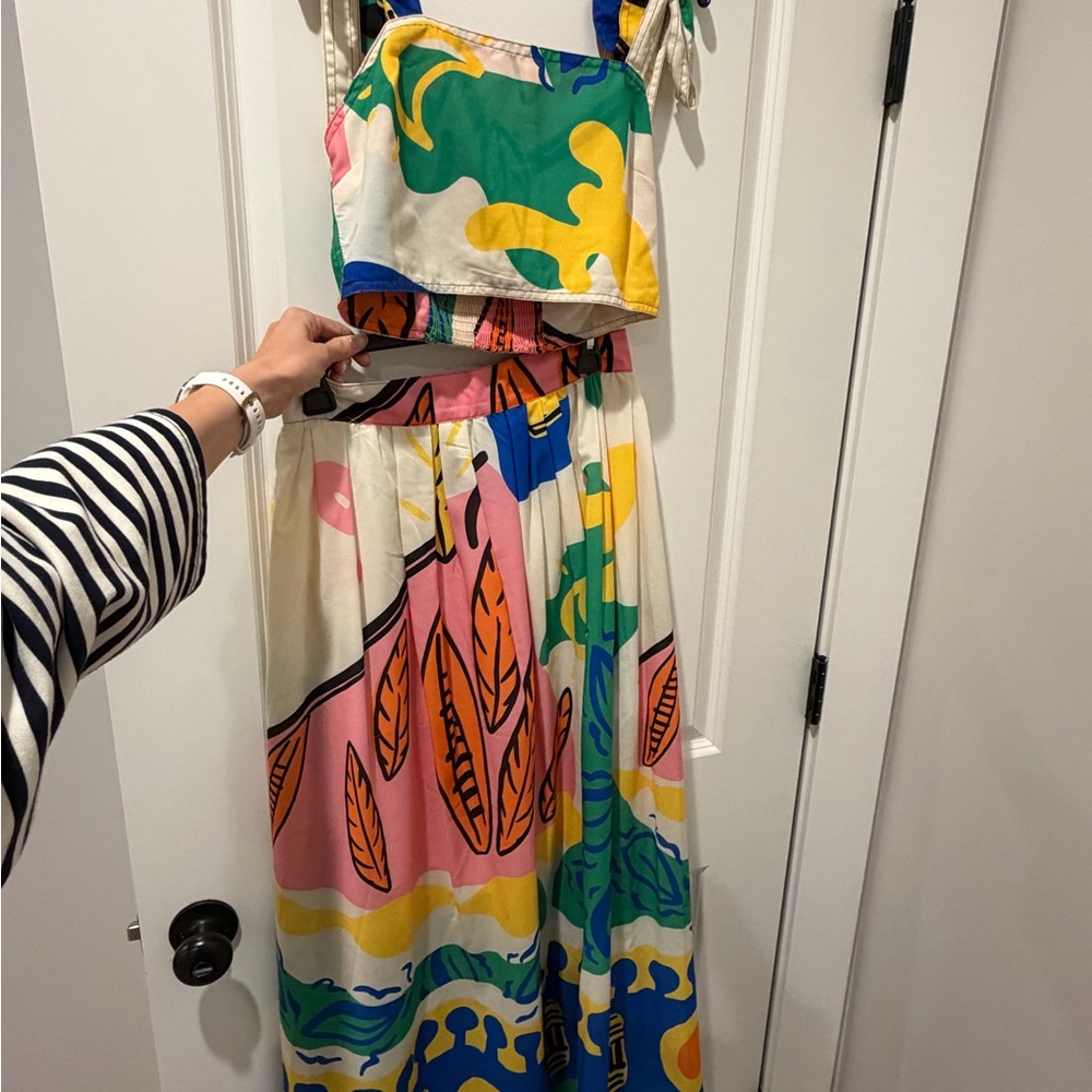 Colorful Patterned Maxi Dress